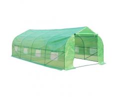 OUTSUNNY Invernadero caseta 600 x 300 x 200 jardin terraza cultivo de plantas