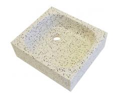 TERRAZOS CANTALEJO Lavabo de Piedra Cuadrado Dálmata