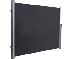 SONGMICS Toldo lateral para balcón y terraza, 200 x 300cm (Altura x Anchura), Protección