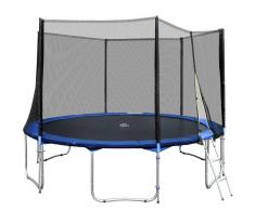 TECTAKE Trampolín con red de seguridad, variante 1 457 cm