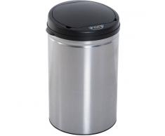 HOMCOM Contenedor papelera cubo basura 30L con Sensor detector movimiento