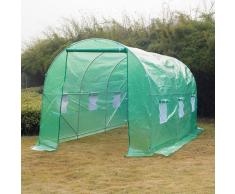 OUTSUNNY Invernadero Caseta 450 x 200 x 200cm Jardin Terraza Cultivo de Plantas