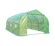 OUTSUNNY Invernadero caseta 450 x 300 x 200 jardin terraza cultivo de plantas