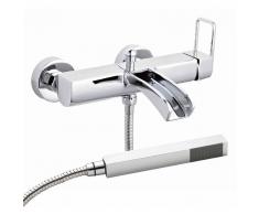 HUDSON REED Grifo Mezclador de Bañera de Pared con Caída a Cascada y Ducha de Mano - Nevada
