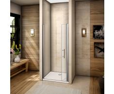 AICA SANITAIRE Mampara de ducha Pantalla baño plegable puerta de ducha Aica 100x195cm