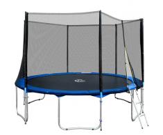 TECTAKE Trampolín con red de seguridad, variante 1 427 cm