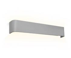B-LED Aplique LED de pared Silea, estilo Nórdico 19W, 230V Aluminio Plata - B-LED