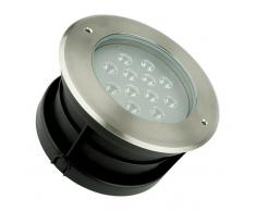 EFECTOLED Foco LED Empotrable en Suelo 12W Blanco Cálido 3000K - EFECTOLED