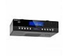 Auna KR-100 BK Radio cocina Montaje armario Bluetooth Micro USB MP3 Manos libres
