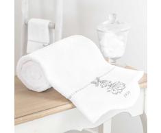Toalla de baño de algodón blanca 100 × 150 cm SIÈCLE