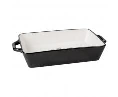 Fuente de horno de loza con estampado