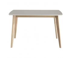 Mesa de comedor blanca para 4/6 personas L.120 Mia