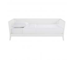 Cama banco de 90x190 de pino blanco Tropicool