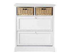 Mueble zapatero blanco An. 80 cm Cottage