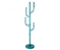 Perchero cactus de metal verde