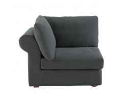 Sofa esquinero de lino lavado gris antracita Cesar