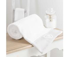 Toalla de baño de algodón blanca 100 × 150 cm HEART