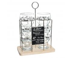 6 copas de vino + soporte VIGNOBLE