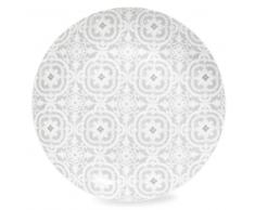 Plato llano de porcelana gris CHAMBORD