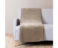 Manta suave beige 150 x 230 cm CHALEUR