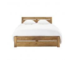 Cama 140 x 190 de madera maciza de palo rosa Stockholm