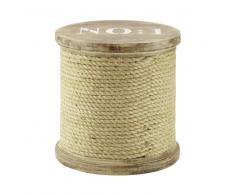 Taburete de madera y cuerda en bobina DOCKS