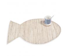 Mantel individual de yute 30 x 45 cm POISSON