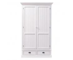 Guardarropa con 2 cajones blanco Newport