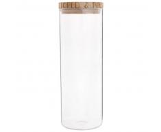 Tarro de cristal y tapadera de pino con grabado Alt.29