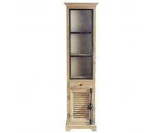 Vitrina de madera reciclada L. 52 cm Persiennes