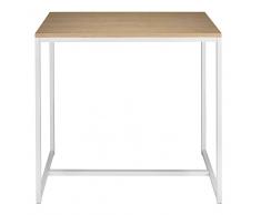 Mesa alta de metal blanco L. 120 cm Igloo