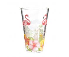 Vaso grande de vidrio TROPICAL PARADISE