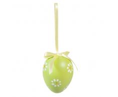 Adorno de Pascua huevos de madera amarillo/verde