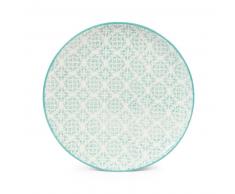 Plato de postre de loza azul D. 21 cm COCOTTE