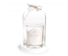 Vela perfumada con campana marfil 20 cm de alto SWEET GARDEN