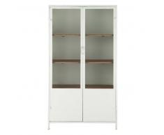 Vitrina de metal blanca An. 100 cm Copernic