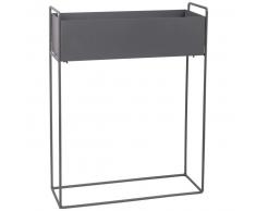 Jardinera de metal gris antracita 56x74