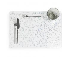 Mantel individual Confeti plateado