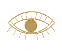 Colgador ojo con 1 gancho de metal dorado