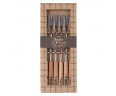 Estuche de 6 pinchos de madera para fondue