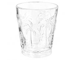 Vaso de cristal con motivos decorativos