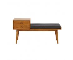 Banco de entrada vintage con 2 cajones de mango L. 120 cm Flynn