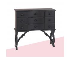 Joyero con 9 cajones negro Chantal Thomass