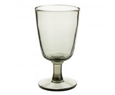 Vaso de vino de cristal tintado gris