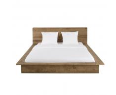 Cama de 160x200 de pino reciclado con almacenaje Cappadoce