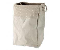 Cesta para la ropa beis