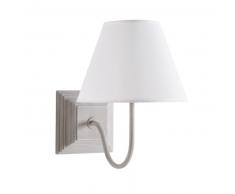 Aplique de pared con pantalla gris