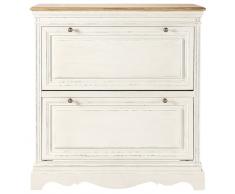Mueble zapatero color crema Léontine
