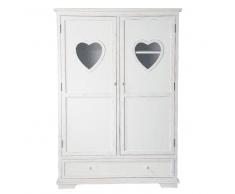 Armario de madera blanco An. 130 cm Valentine