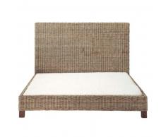 Cama 160x200 de caoba maciza Hampton